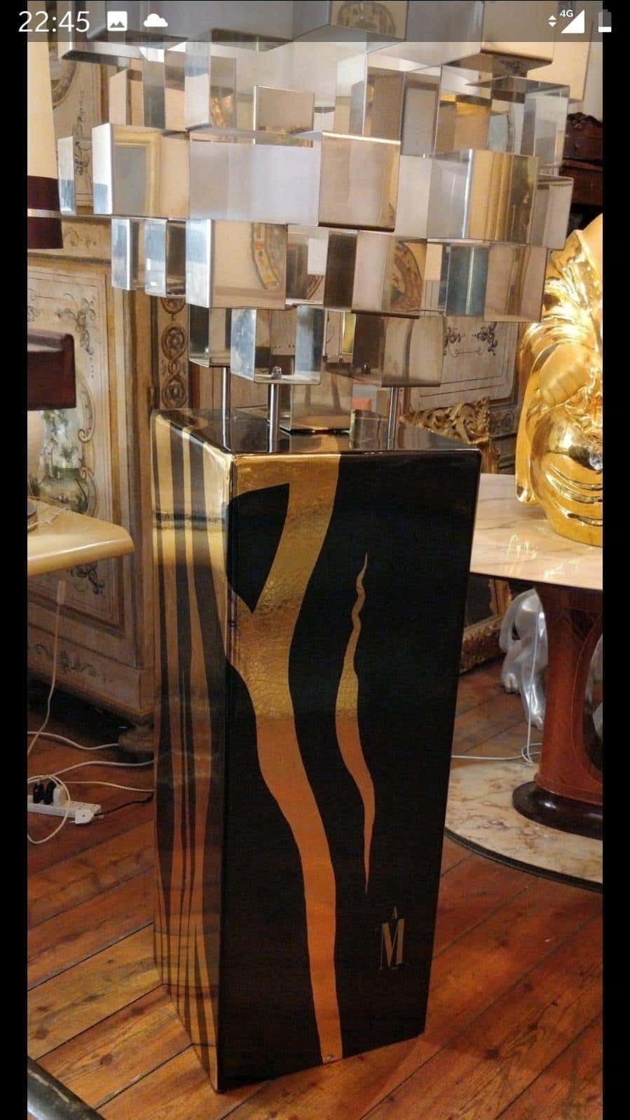 photo for sale Luxurious Italian Floor Lamp By Antonio Meneghetti, Circa 1970