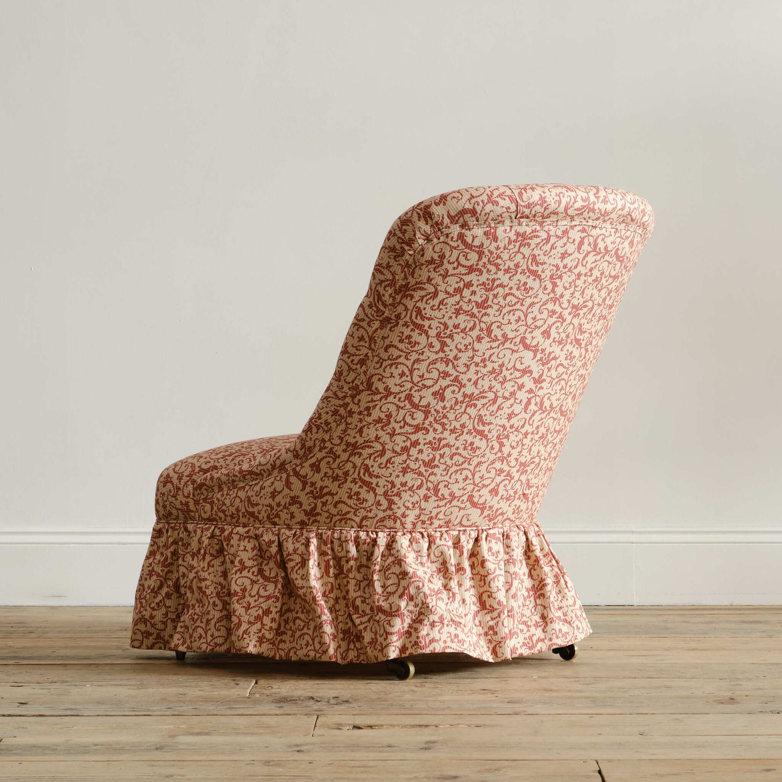 A Large Mid 19th Century Walnut Slipper Chair C1860 photo vinterior