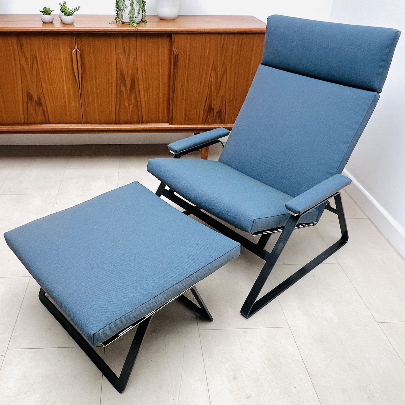 British Lounge Chair And Footstool By William Plunkett photo Furniture