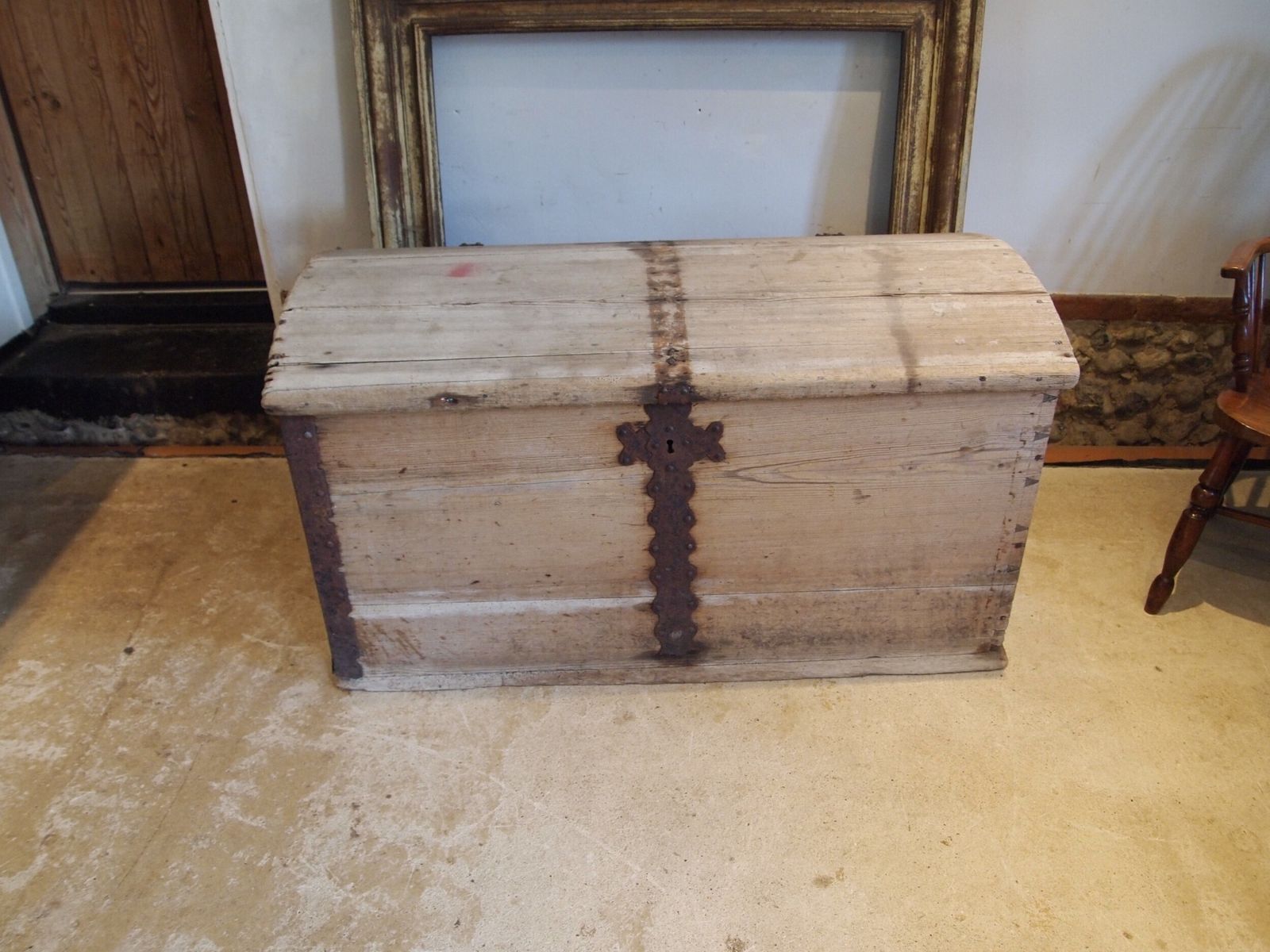 Chest George III Pine Marriage Chest Scandinavian C1780 photo for sale
