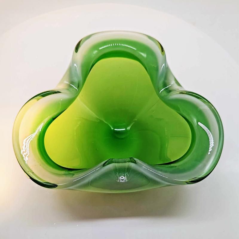 1960s Big Ashtray Or Catch All In Murano Glass By Flavio Poli For Seguso.   Made In Italy. photo buy