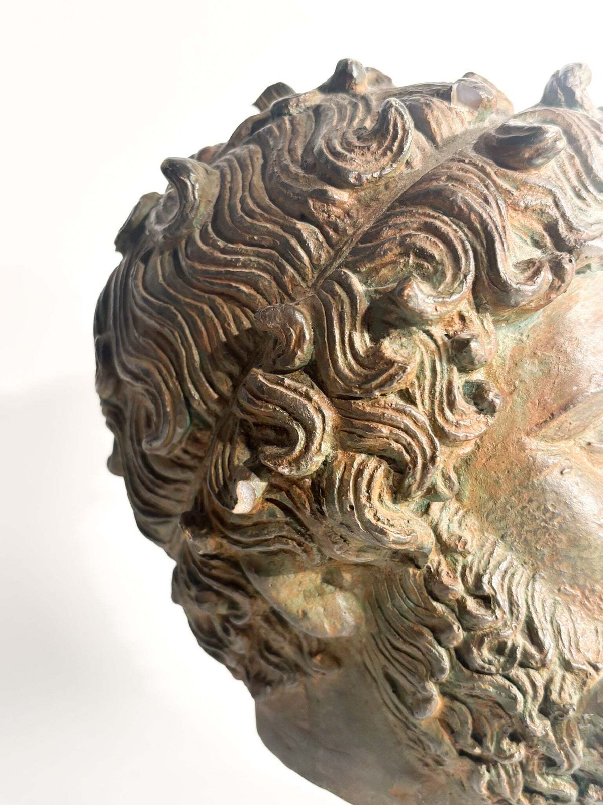 Head Of The Boxer Satyros Of Elis In Marble Printed 20th Century photo for sale
