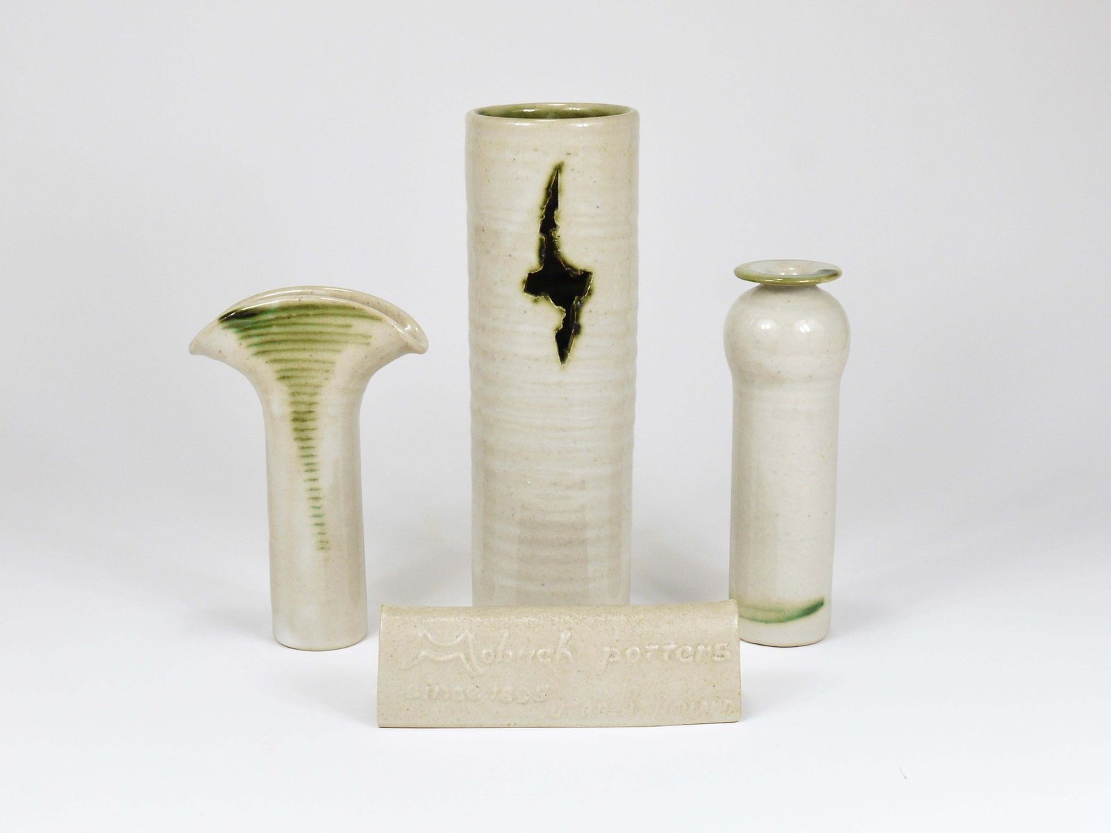 Piet Knepper 3 Art Pottery Ceramic Studio Vases By Mobach, Netherlands, 1970s photo vinterior