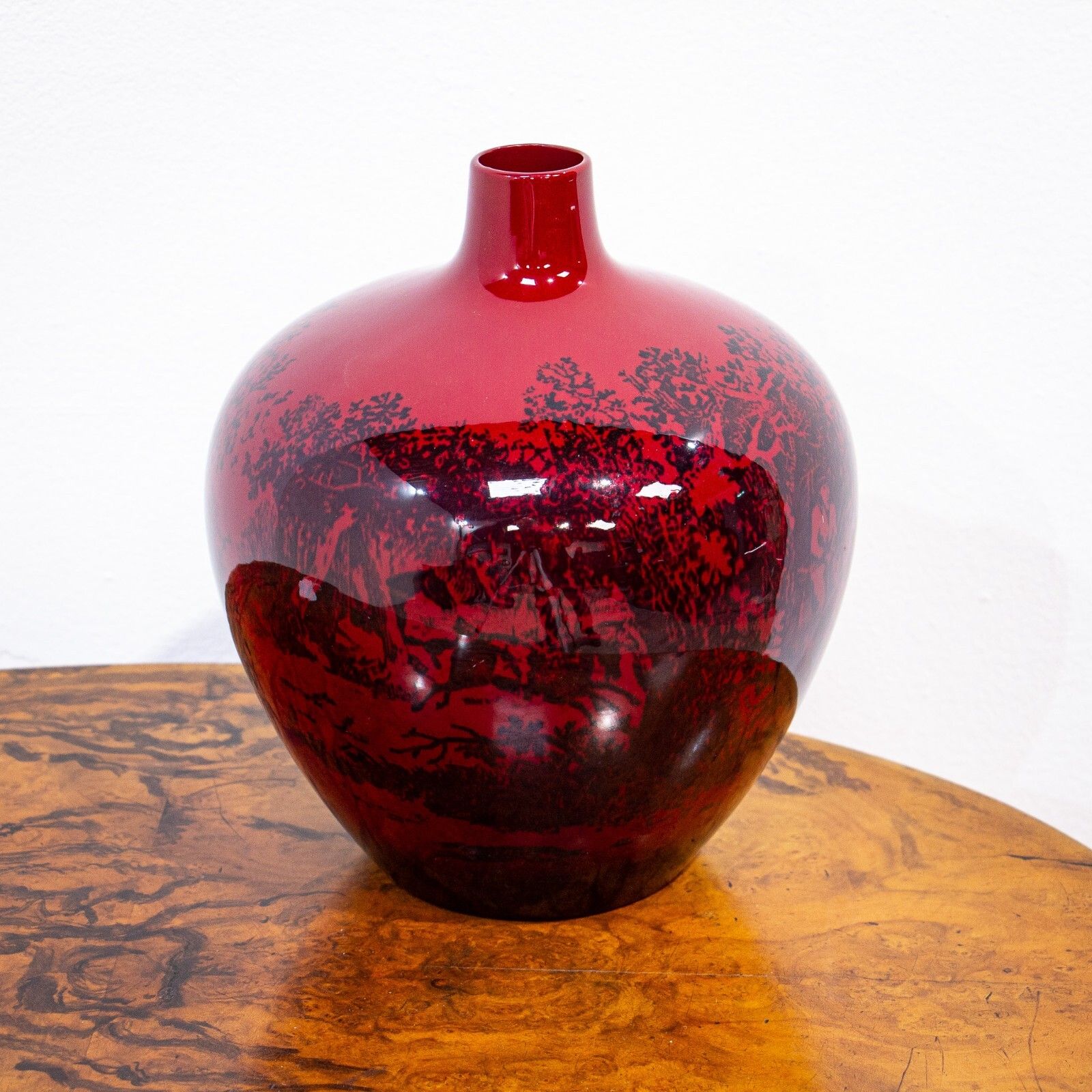 Large Royal Doulton Flambe Vase photo for sale