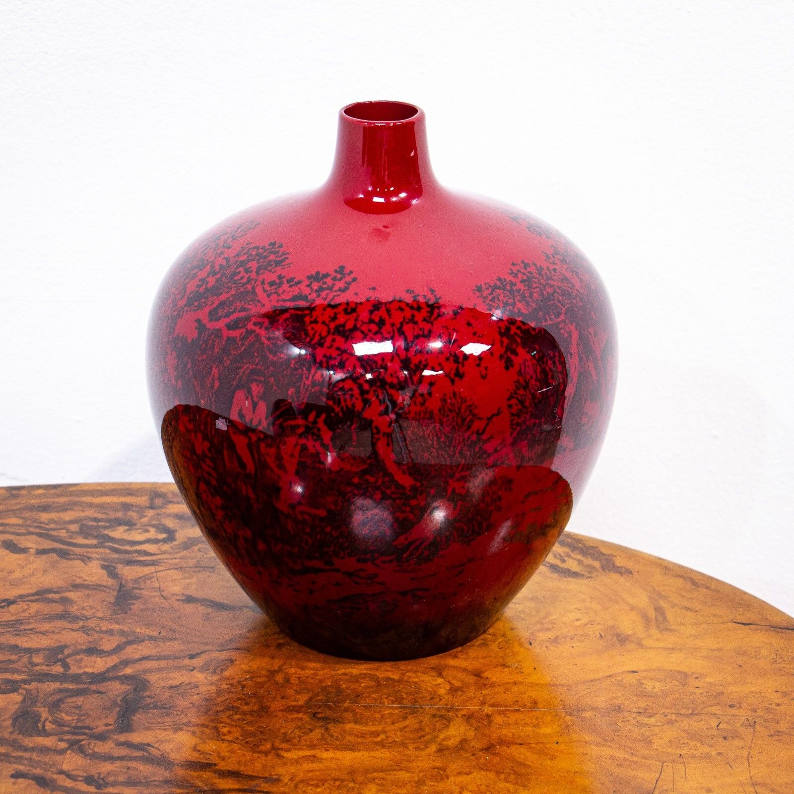 Large Royal Doulton Flambe Vase photo Home Decor