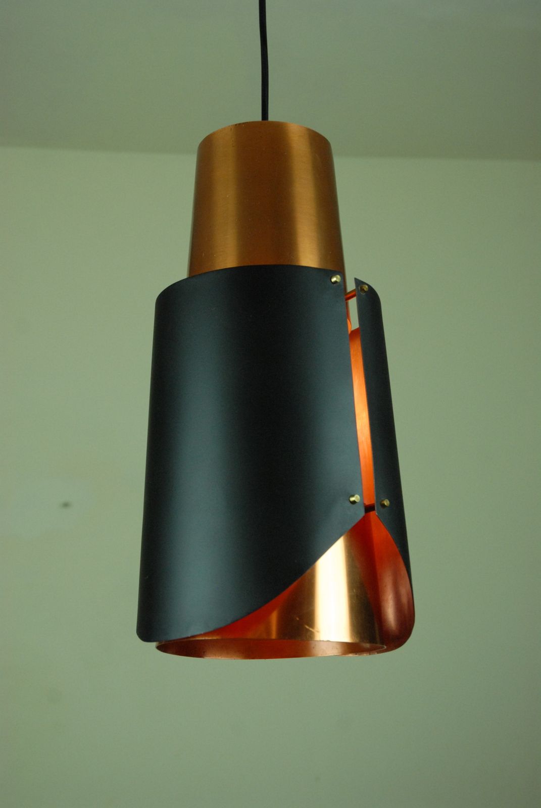 photo for sale østerport Pendant Lamp Attributed To Bent Karlby For Lyfa, Denmark, 1960s