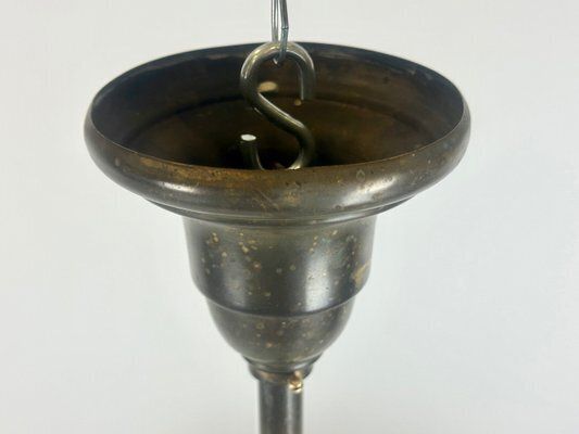 photo buy Arts And Crafts Bronze 6 Arm Chandelier, 1910s