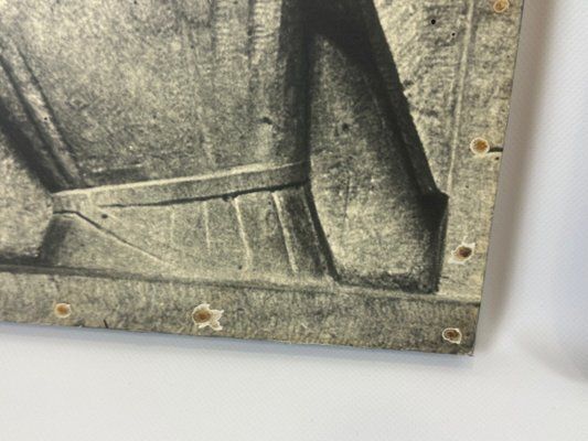 photo vinterior Brutalist Stations Of The Cross, Print On Board, 1960s, Set Of 3