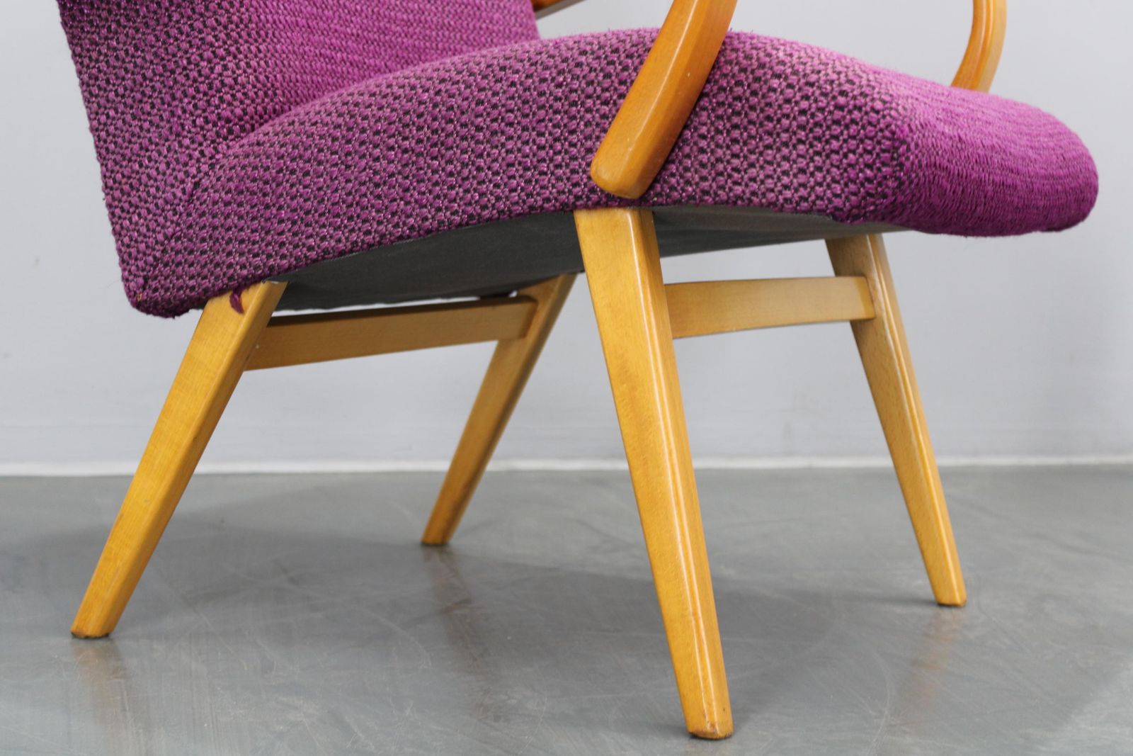 Furniture 1960s Pair Of Armchairs, Czechoslovakia photo