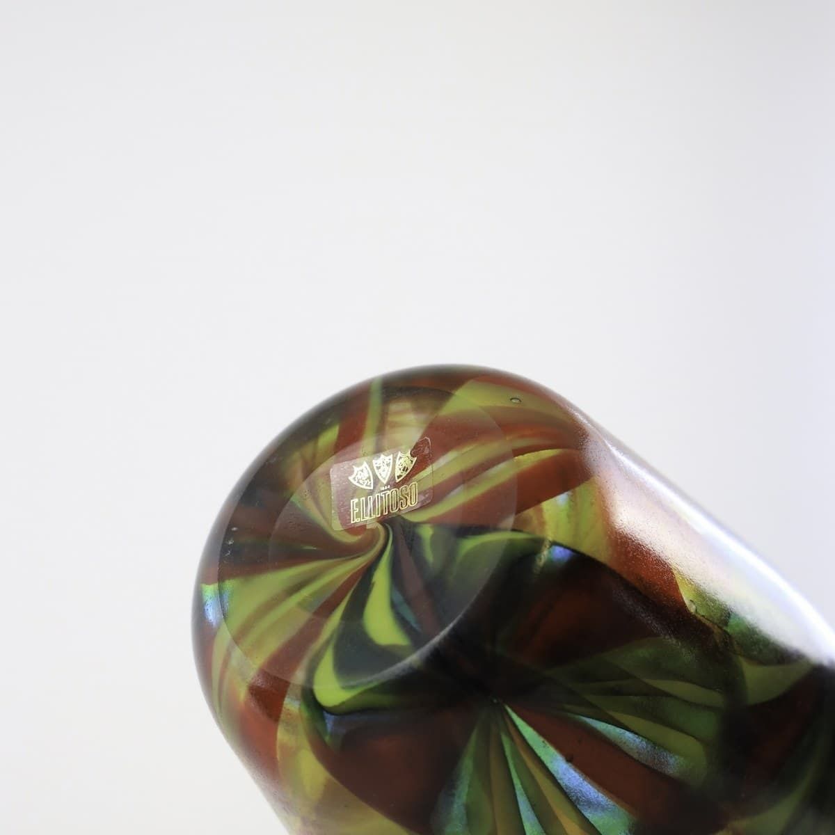 Vase From The Stellati Series, Fratelli Toso. Designer Pollio Perella, 1950s 1960s photo vintage