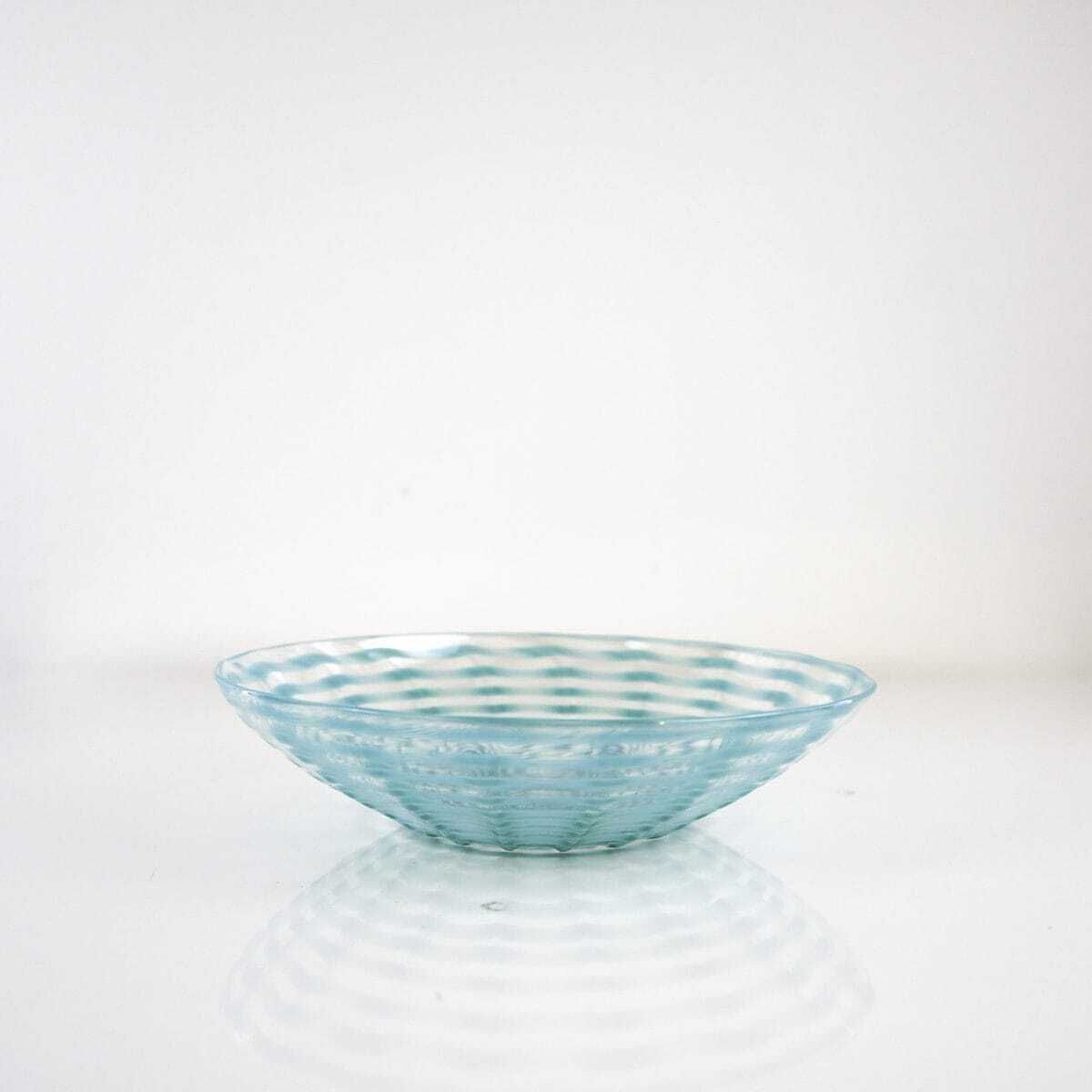 Glass Plate By Carlo Scarpa For Venini, Variegated Zigrinati Series, 1930s 1940s photo buy
