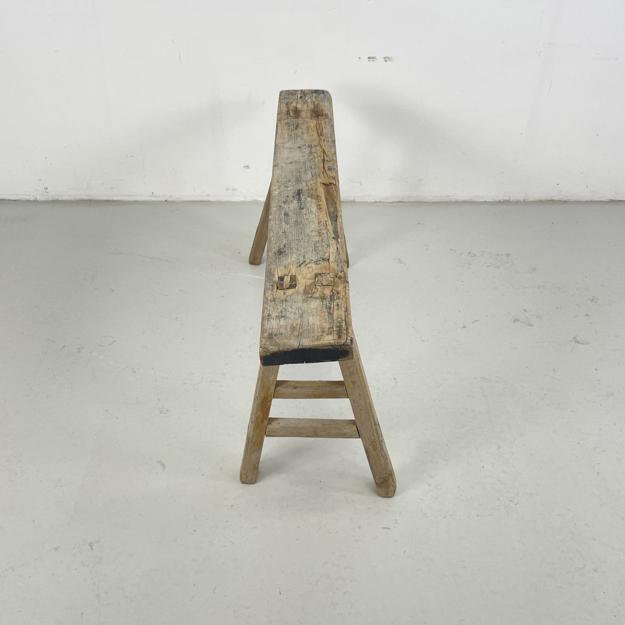 Rustic Wooden Pig Bench photo 217.0