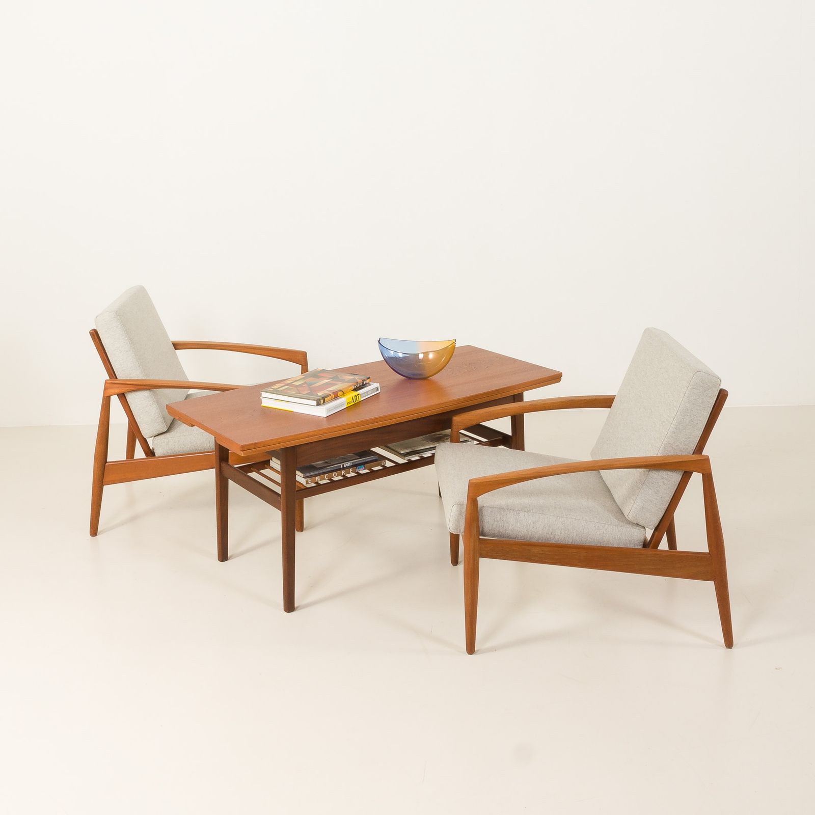 Vintage Elevator Teak Table Attr. To Kai Kristiansen, 1960s photo furniture