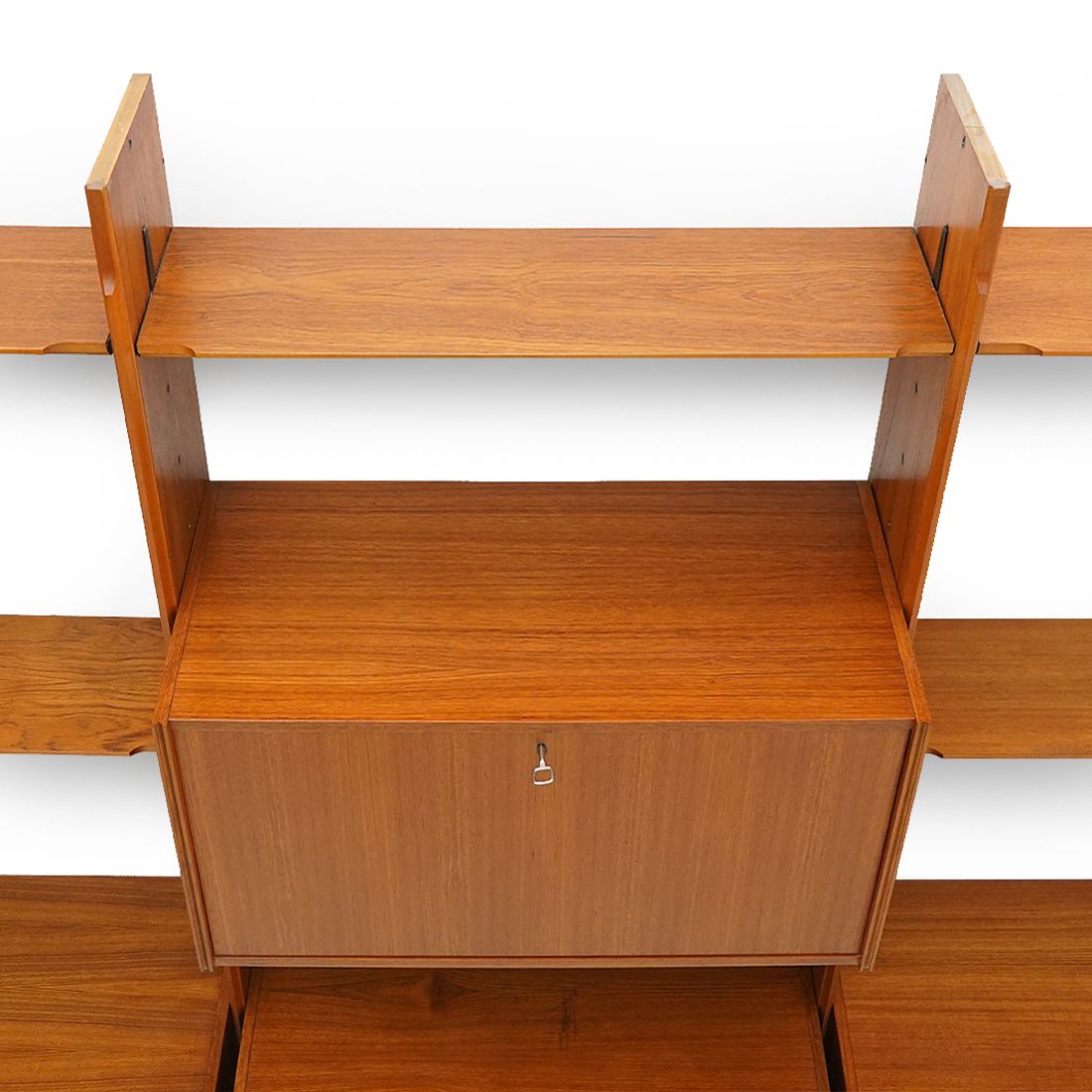Bookcase With Wooden Uprights By Av Arredamenti Contemporanei, 1960s photo vintage
