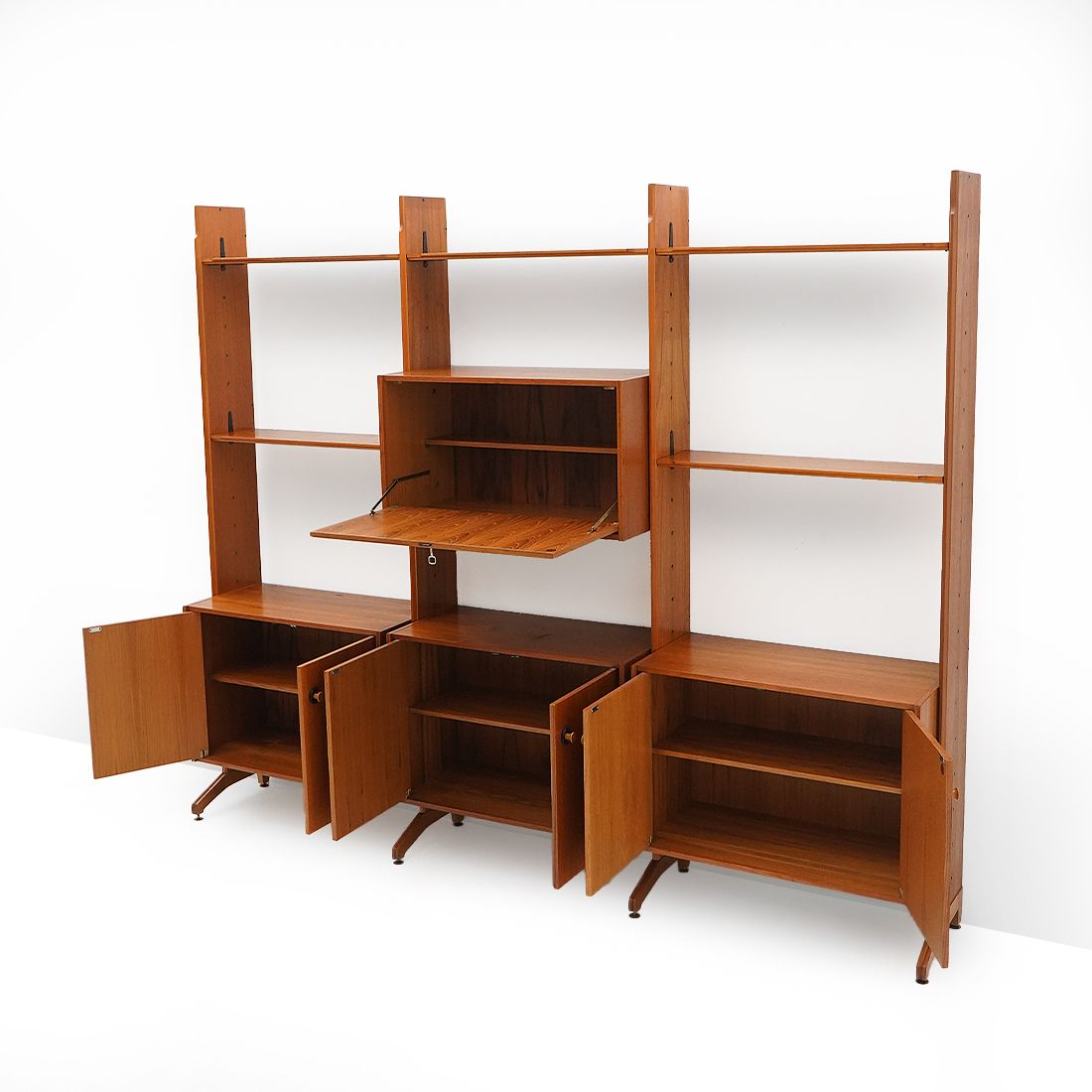 Bookcase With Wooden Uprights By Av Arredamenti Contemporanei, 1960s photo 2815.0