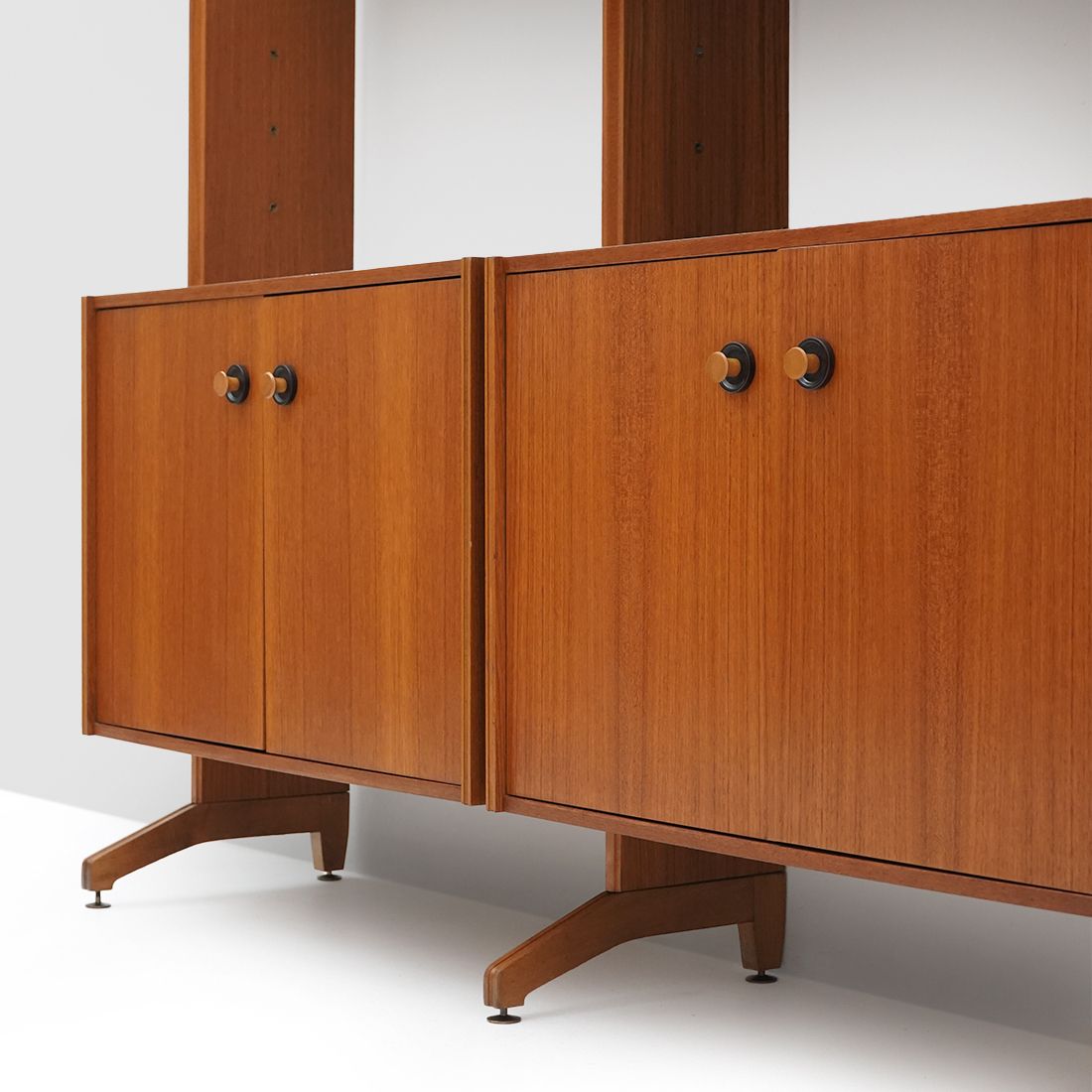 photo buy Bookcase With Wooden Uprights By Av Arredamenti Contemporanei, 1960s