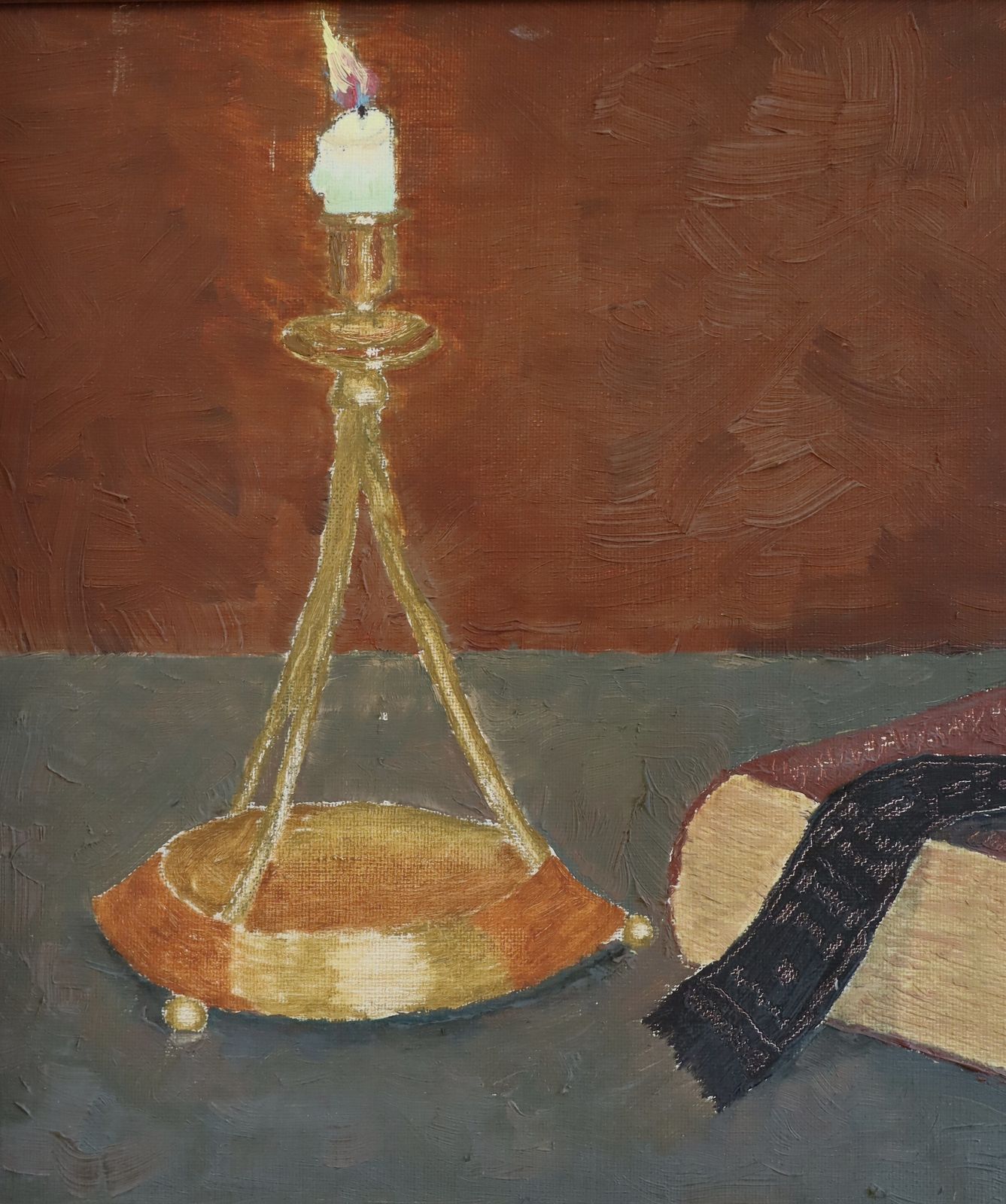 photo furniture By Candlelight, Oil Painting, 1970s