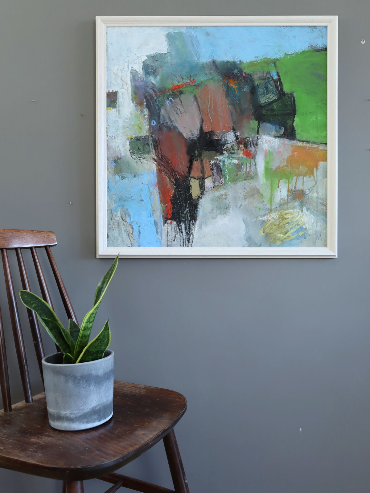Southern Shore, Oil Painting, Modernist photo furniture