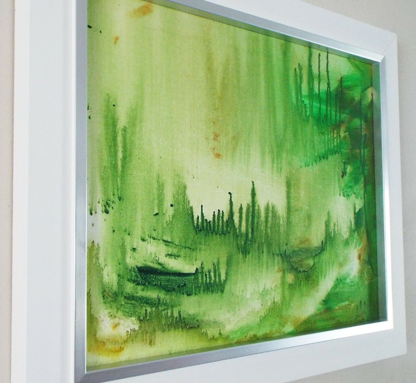 Abstract Landscape Painting River Cave Decor Framed Original Art James Lucas photo furniture