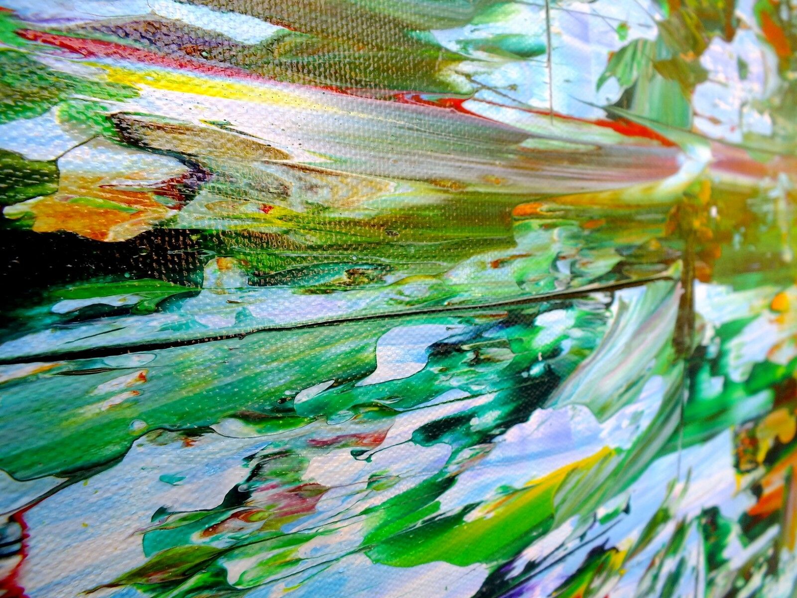 Original Abstract Painting Tropical Decor Framed Original Art James Lucas photo buy