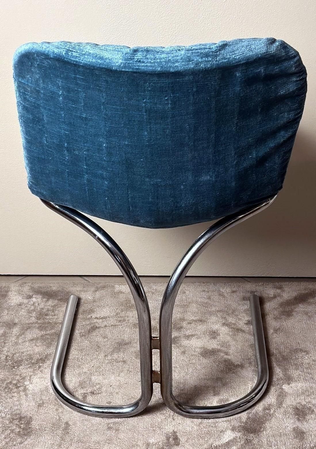 Gastone Rinaldi  Designer Italian Steel Tubular Chair For Rima Padova photo vintage