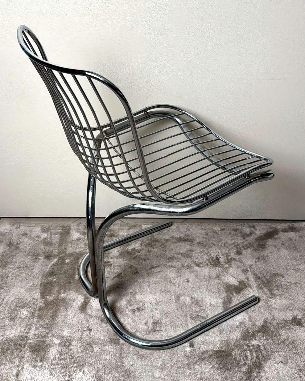 816.0 Gastone Rinaldi  Designer Italian Steel Tubular Chair For Rima Padova photo