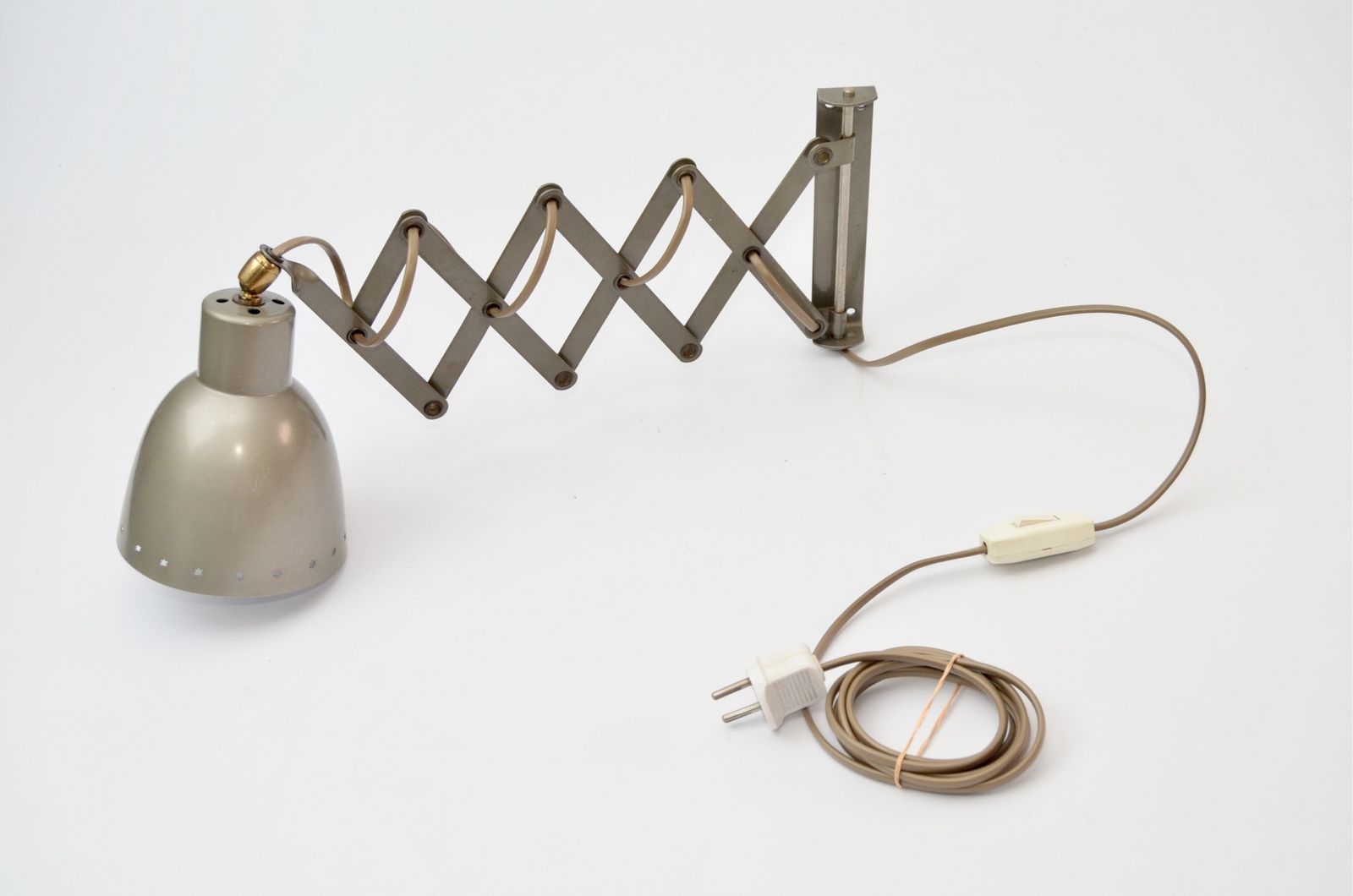Vintage Dutch Scissor Wall Lamp By H. Busquet For Hala, 1960s photo vintage
