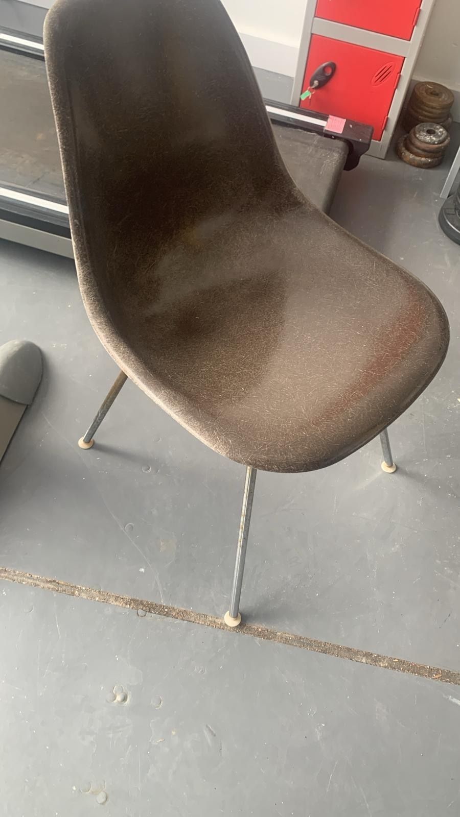 Herman Miller Eames Fibre Glass And Chrome Chairs photo for sale