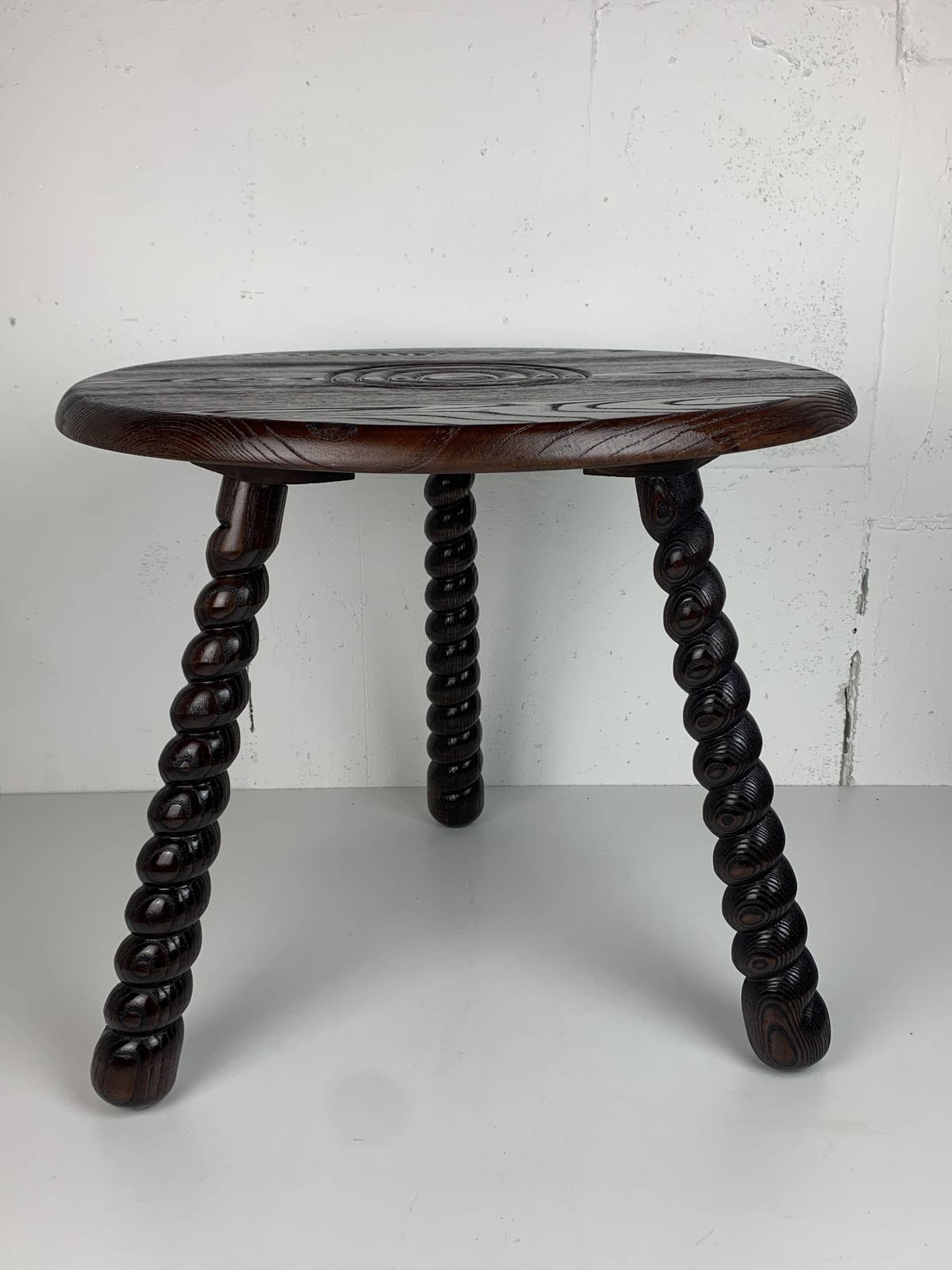 French Modernist Wood Turned Bobbin Side Sable In The Manner Of Charles Dud photo for sale