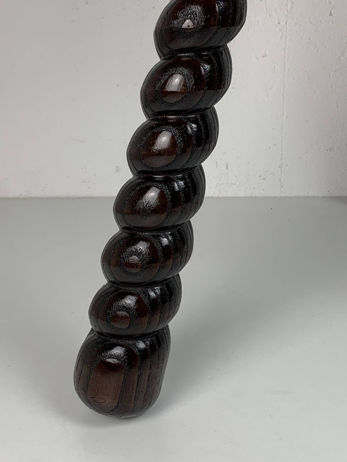 French Modernist Wood Turned Bobbin Side Sable In The Manner Of Charles Dud photo 735.0