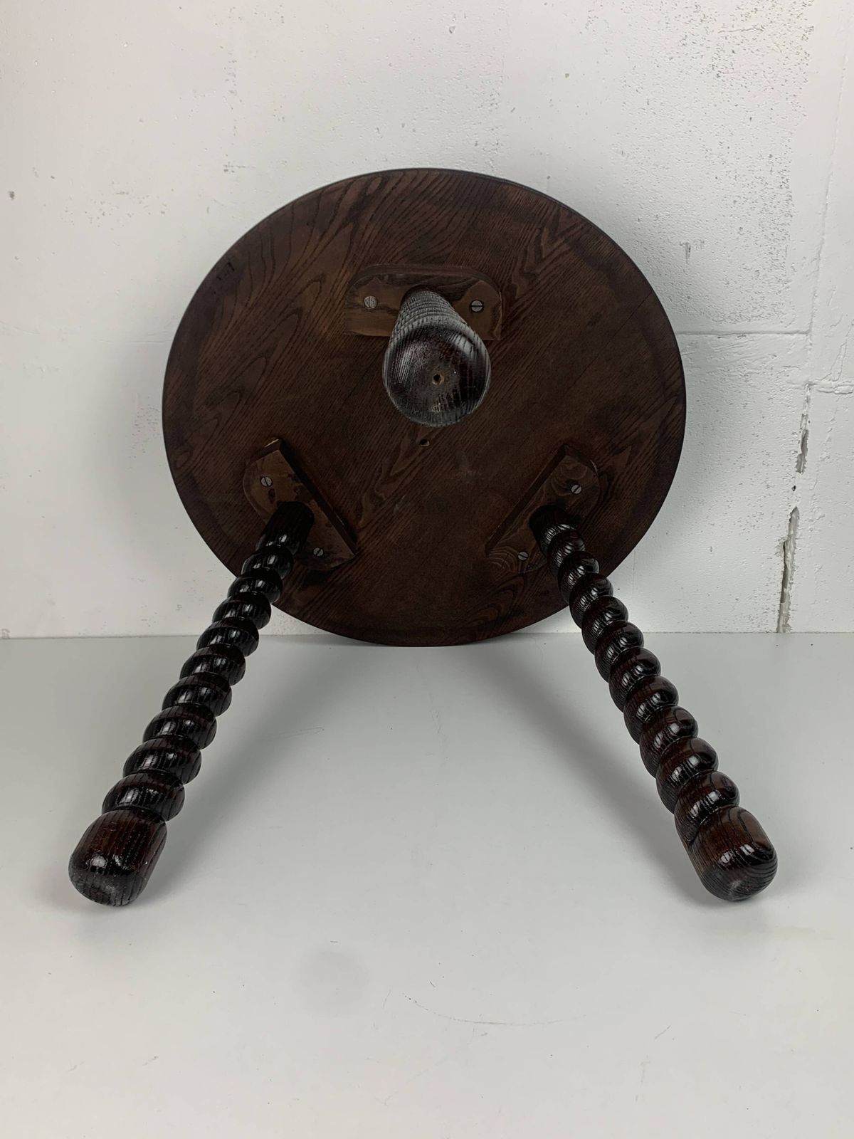 photo furniture French Modernist Wood Turned Bobbin Side Sable In The Manner Of Charles Dud