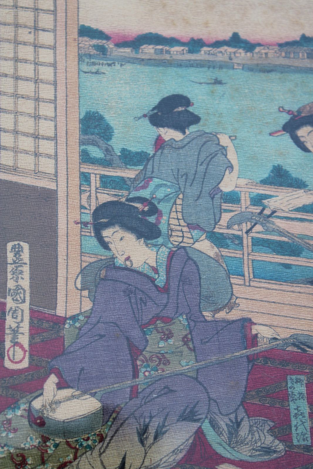 Print Toyohara Chikanobu Japan Woodblock 1880 photo vinterior
