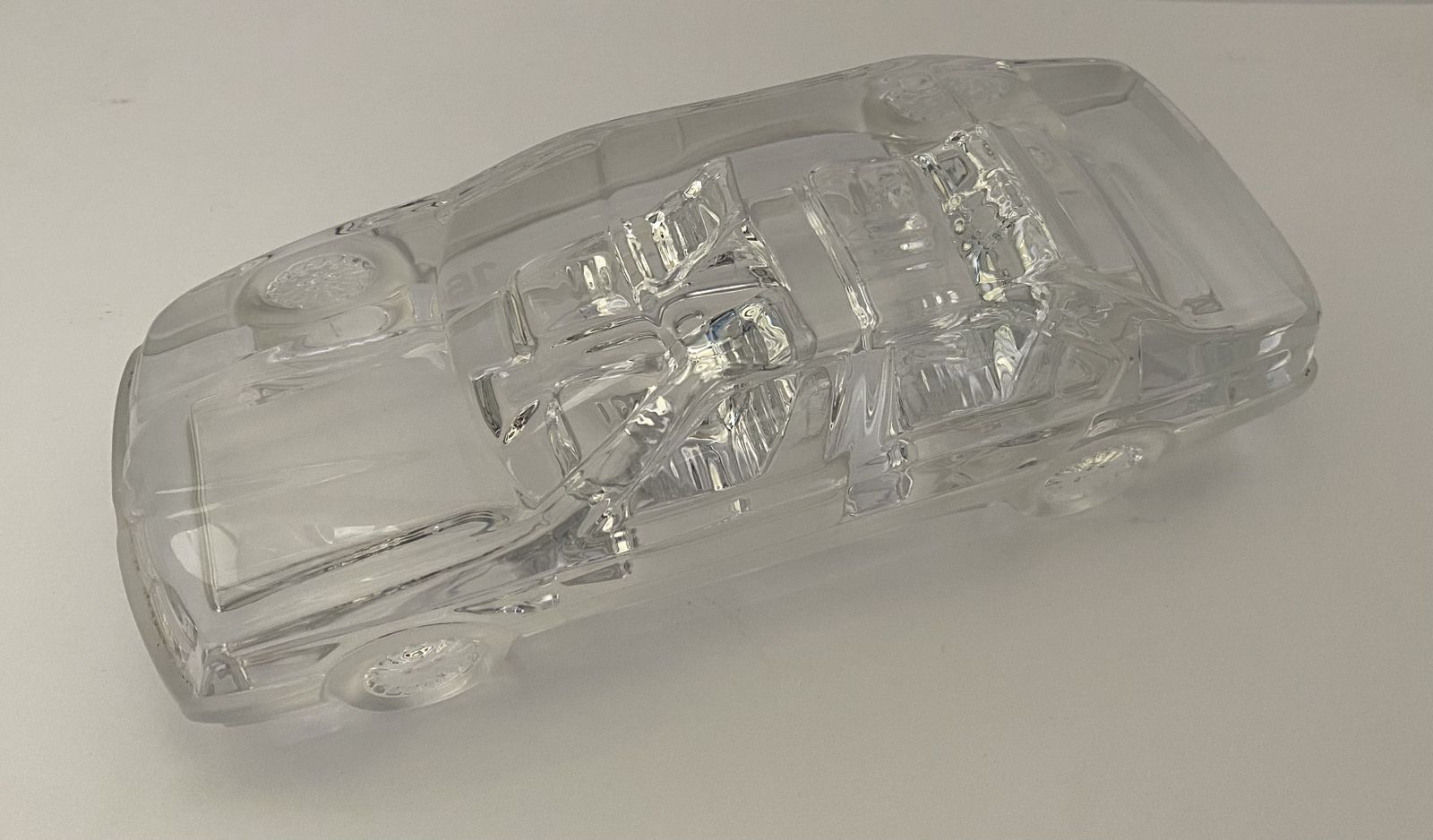 Daum France, Alfa Romeo 164 Lead Crystal Desktop Model, 1/20th Scale photo Home Decor
