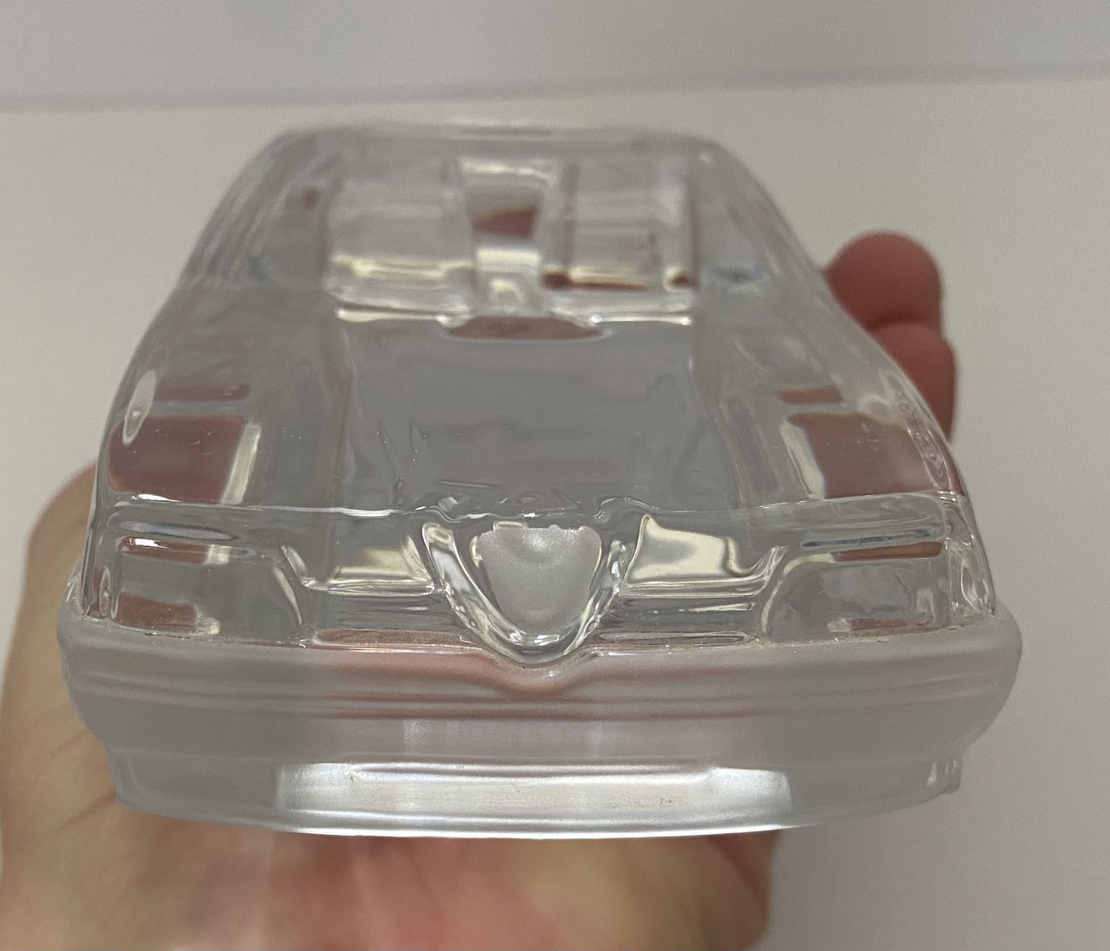 photo vintage Daum France, Alfa Romeo 164 Lead Crystal Desktop Model, 1/20th Scale