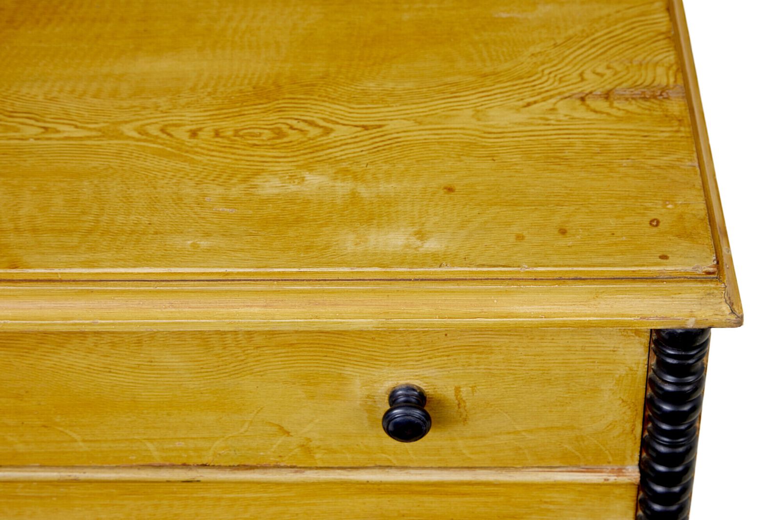 Northern Pine Mid 19th Century Swedish Painted Chest photo vintage