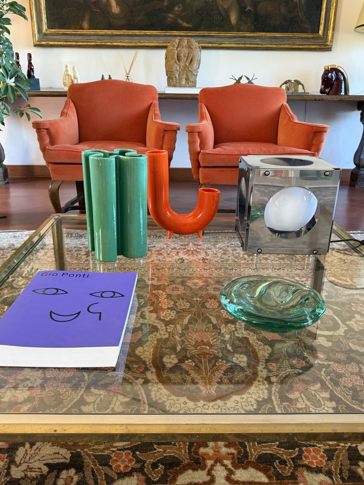 Franco Bettonica, Space Age Rare Green Ceramic Vase, Gabbianelli Italy Ca. 1970 photo 650.0