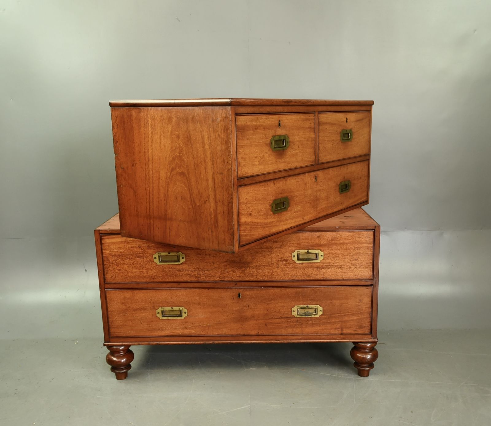 Victorian Mahogany Military Chest Of Drawers photo buy