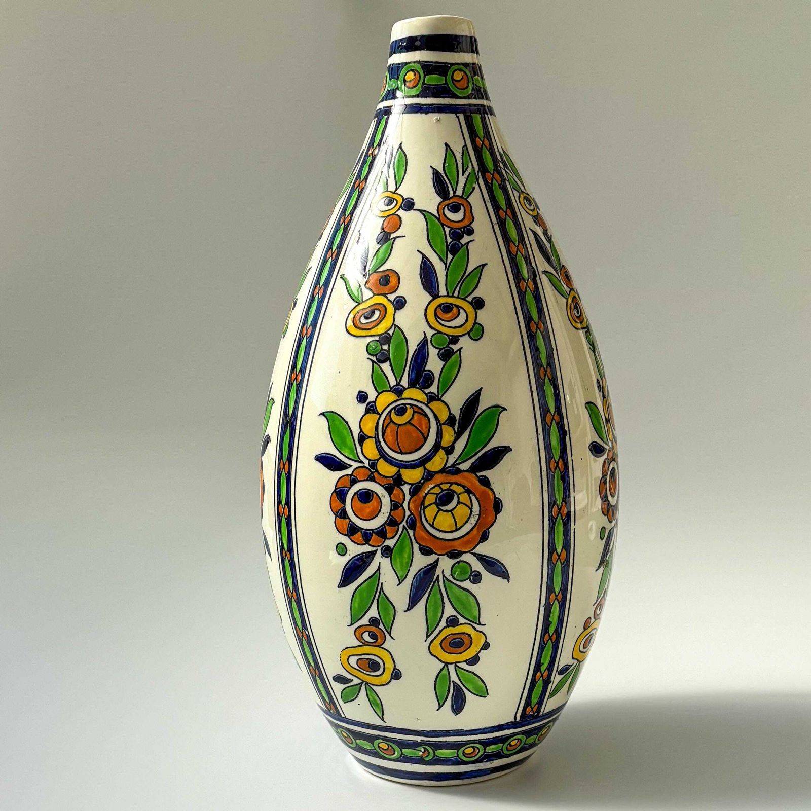 Art Deco Vase By Charles Catteau, Boch Freres