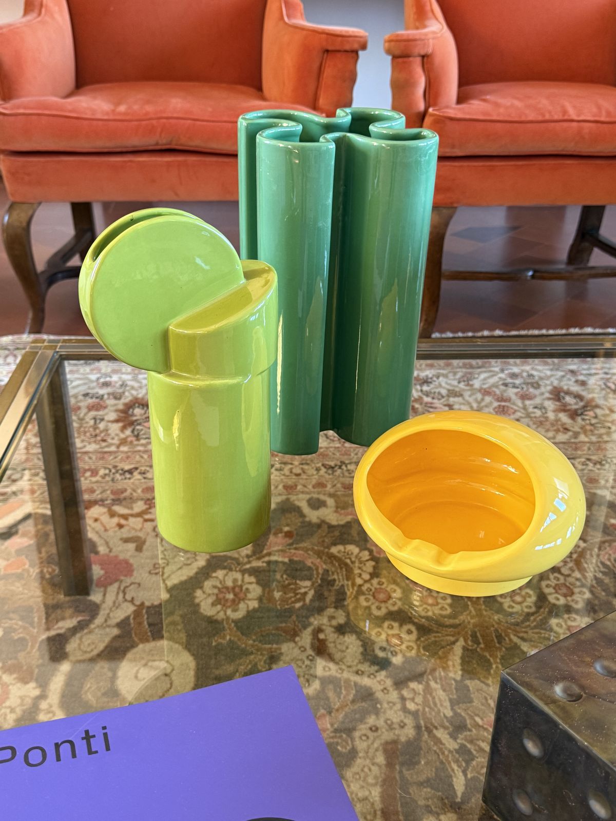 Space Age Green Ceramic Vase, Pietro Arosio, Parravicini Italy Ca. 1960 photo buy
