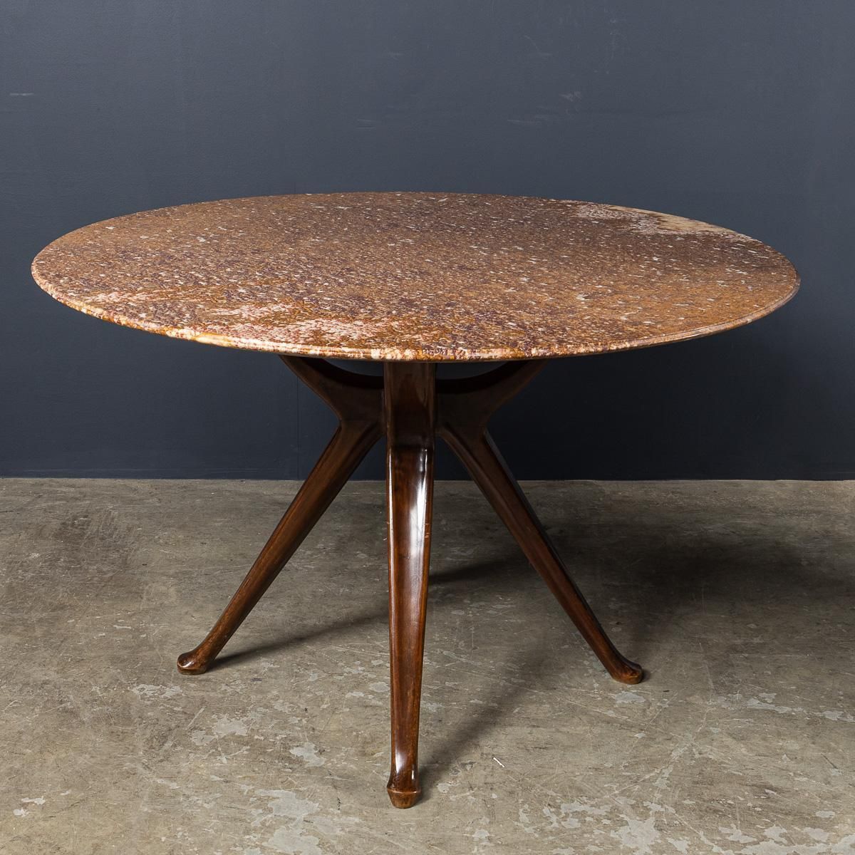 Vintage 20thc Italian Circular Marble Dining Table By Osvaldo Borsani C.1960 photo furniture