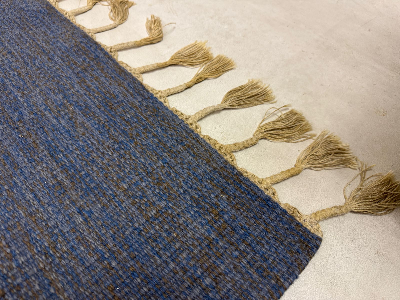 photo furniture Handwoven Wool Flatweave Rölakan Korall Rug By Erik Lundberg, Sweden, 1960s