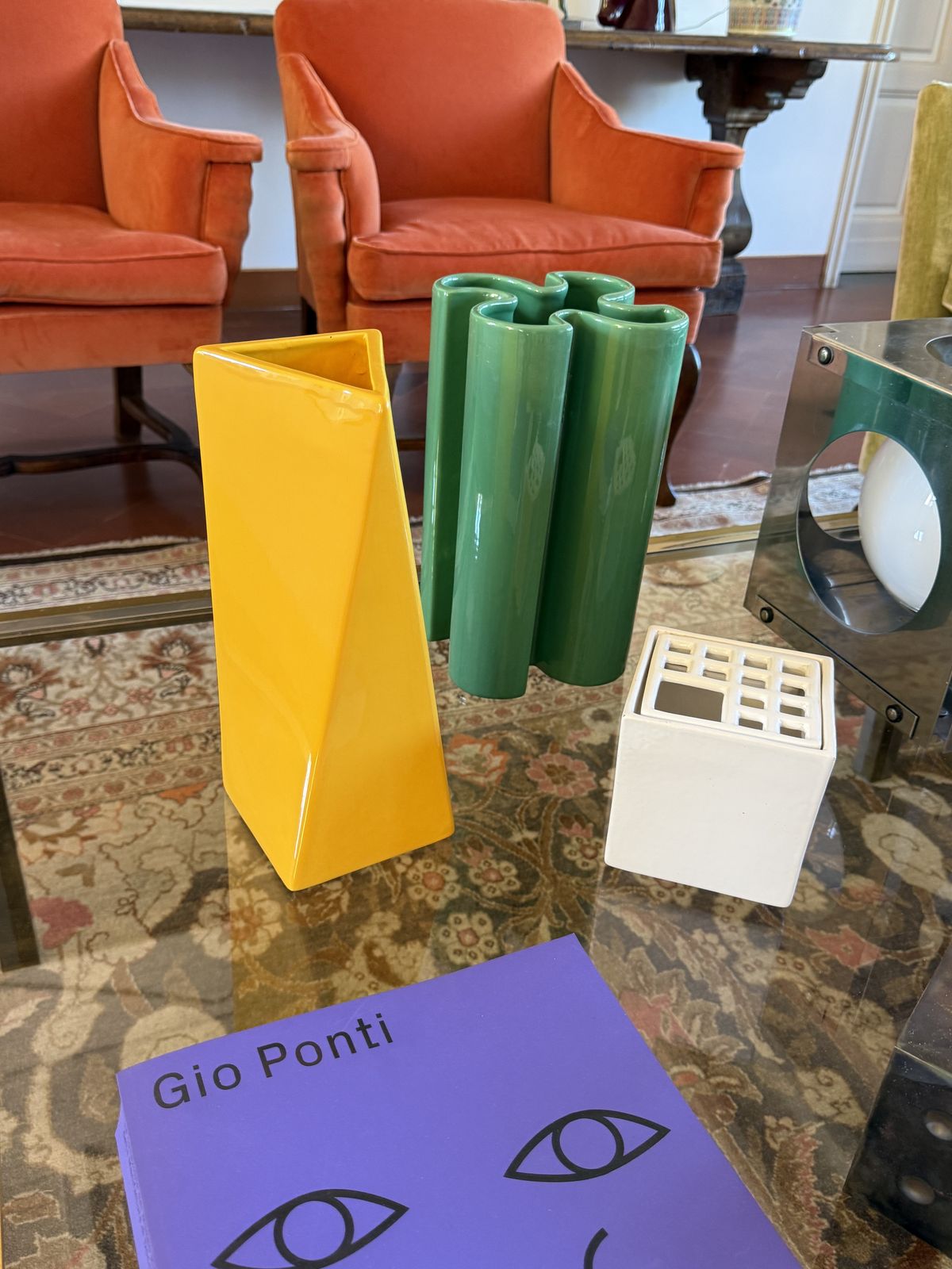 photo buy Space Age Yellow Ceramic Vase, Pietro Arosio, Parravicini Italy Ca. 1960