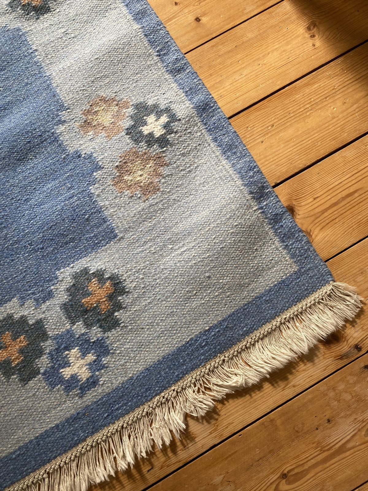 Mid Century Swedish Wool Rug photo furniture