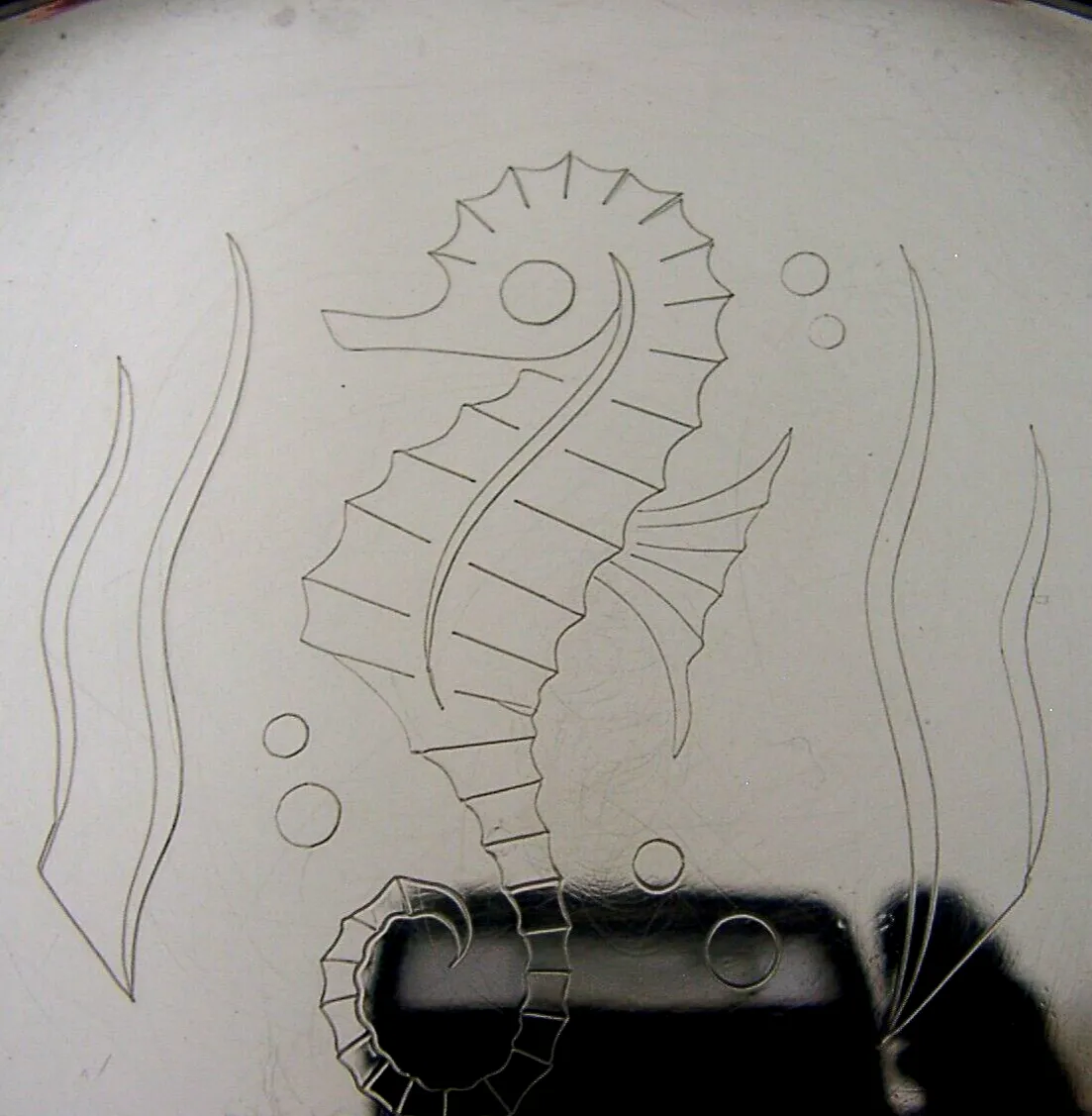 A E Jones Sterling Silver Seahorse Animal Dish 1960 Geoffrey Bellamy Mid Century photo Home Decor