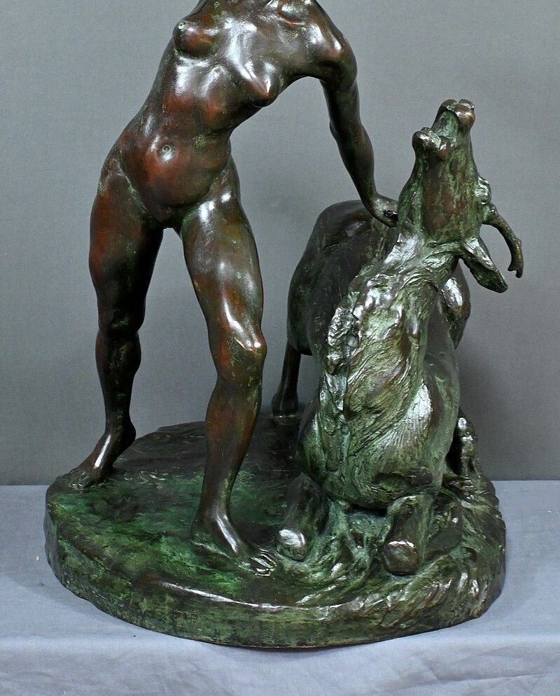 photo for sale Important Bronze “Diane Chasseresse” By J. Geleyn – Early 20th Century