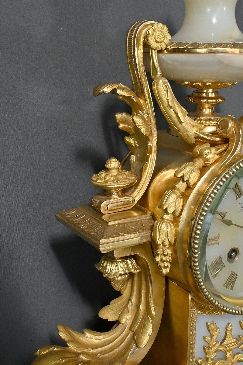photo buy Important Gilt Bronze Fireplace Set, Louis XVI Style – Late 19th Century
