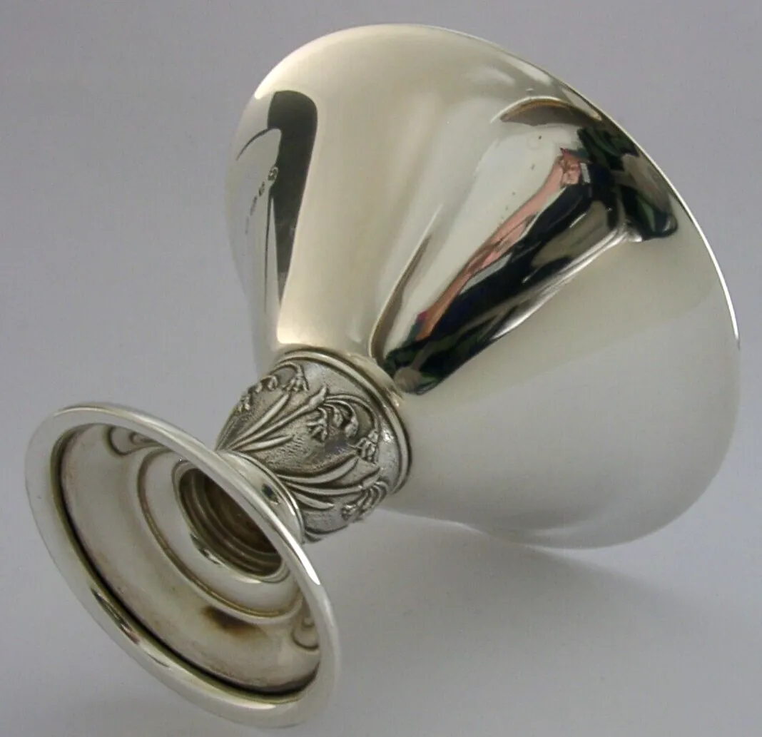 Brian Leslie Fuller 200g English Sterling Silver Dish Sweet Bowl 2000 Bluebells photo for sale