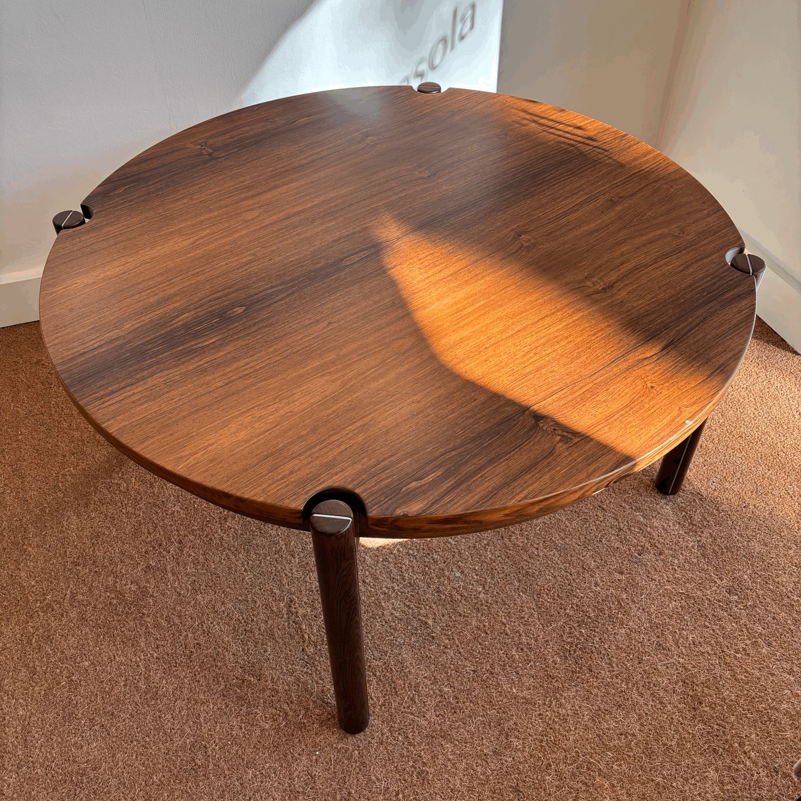 Hans Jørgen Frydendal Rosewood Coffee Table, Denmark, 1960s