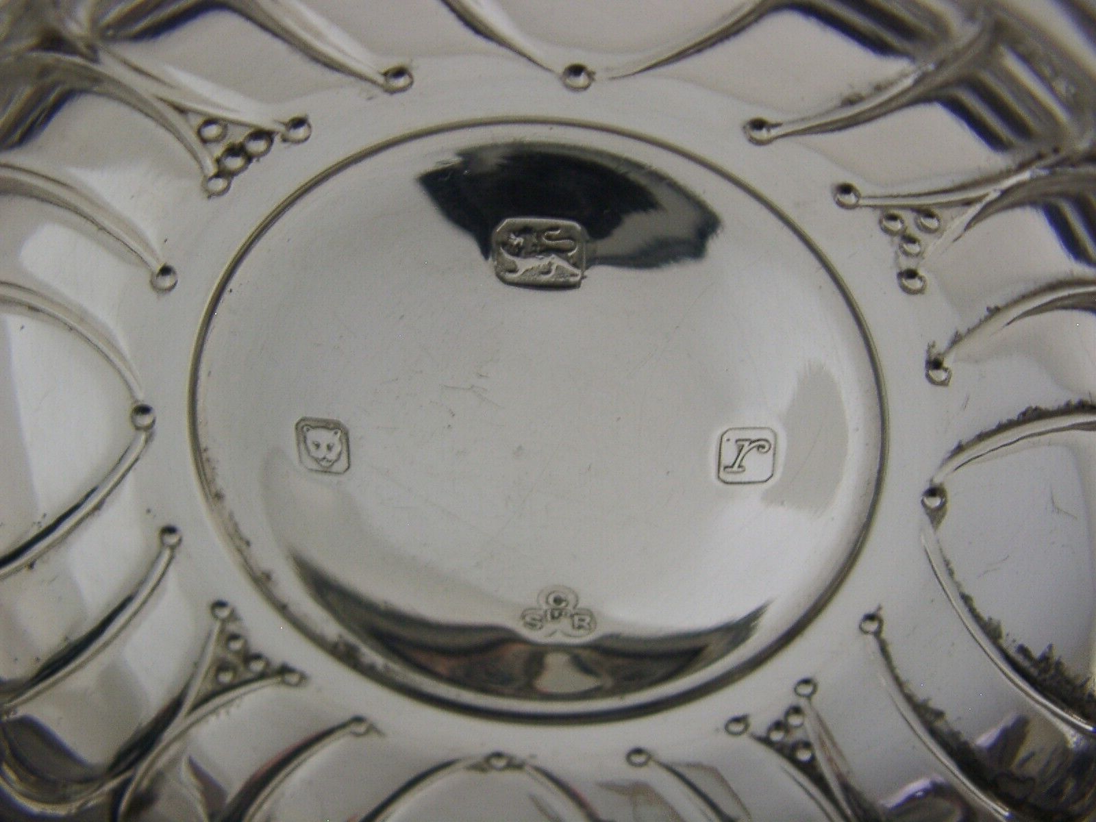 Pretty English Sterling Silver Love Hearts Wine Taster London 1972 Barware photo buy