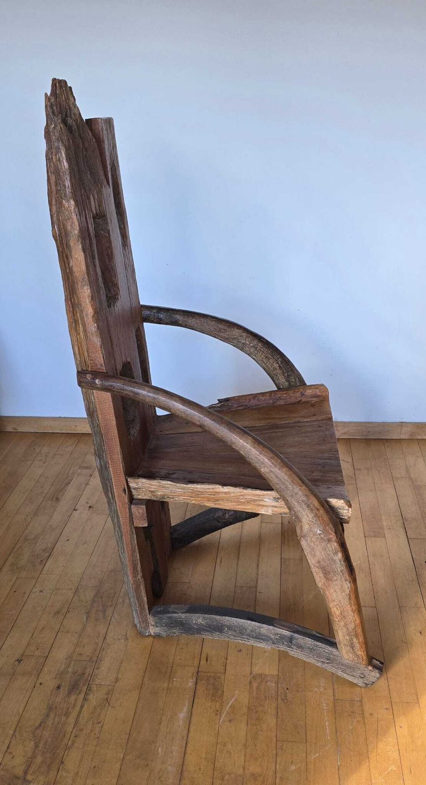 One Of A Kind Rustic Wooden Armchair photo for sale